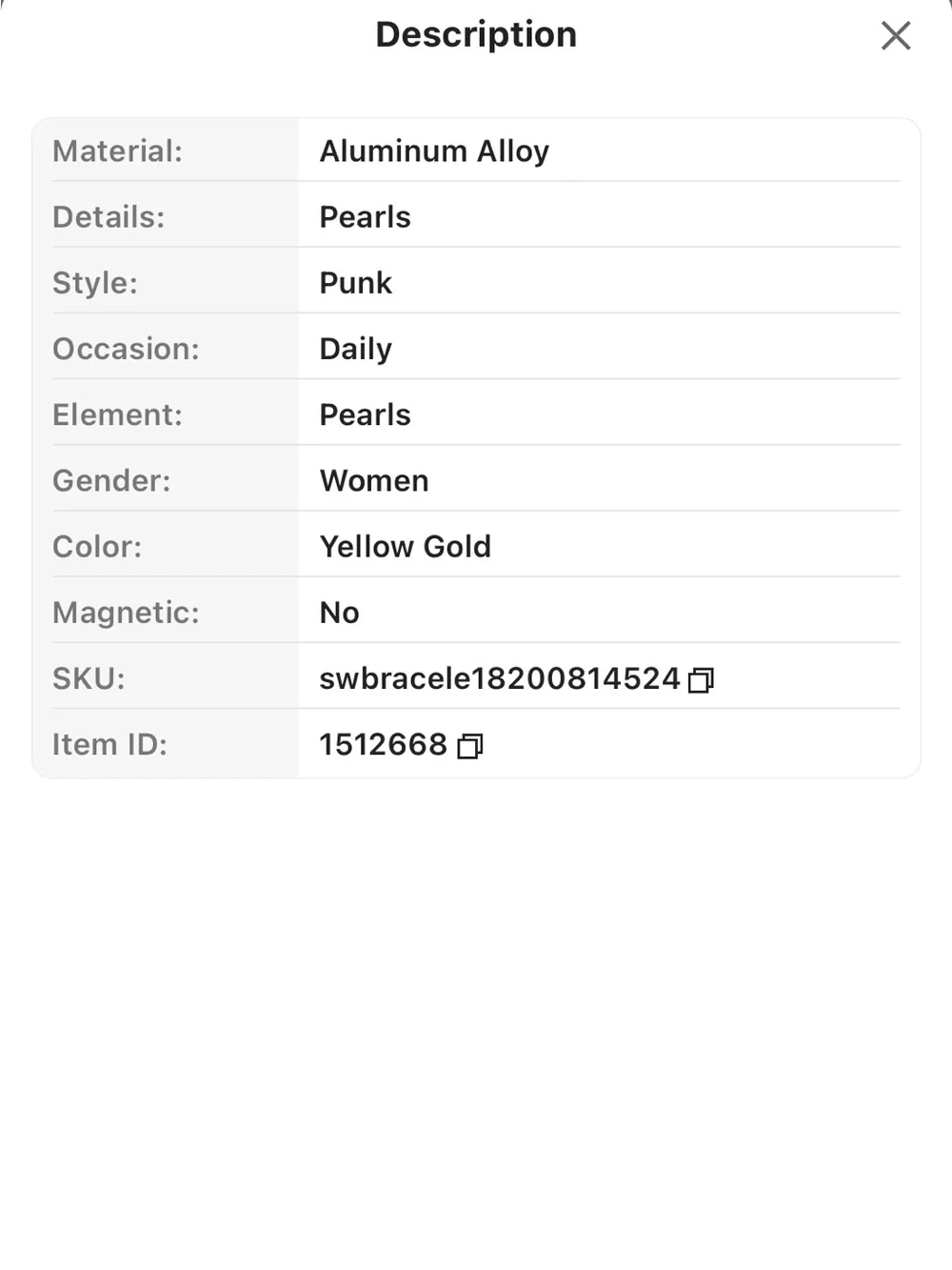 N/A elegant gold
